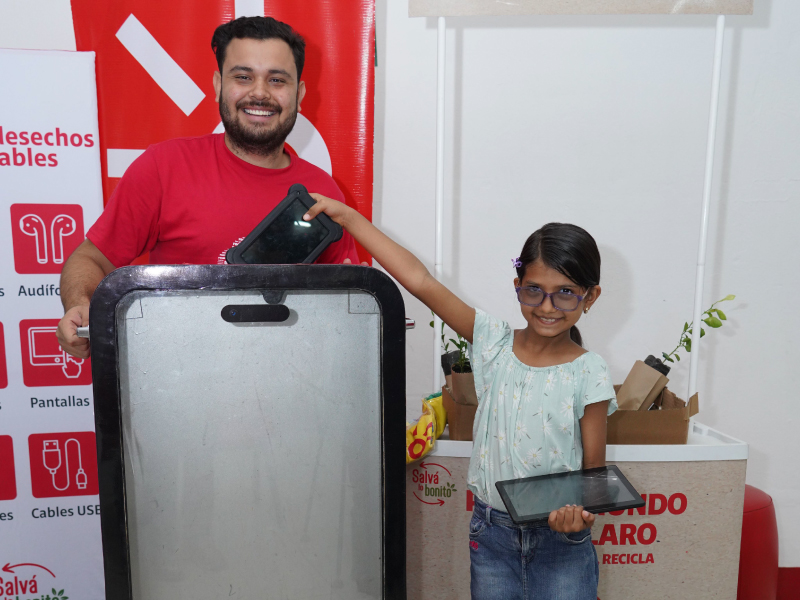 Claro recolecta toneladas de desechos electrónicos en jornadas del Reciclatón Nacional